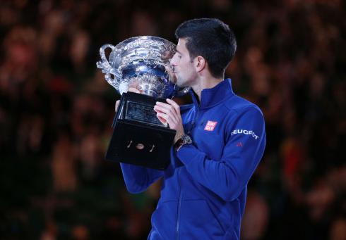 Novak Djokovic, winnaar grandslamtoernooi, zonder koppelteken
