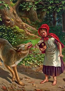 Opmerkelijk dat Roodkapje de ontmoeting met de grote boze wolf overleeft, vindt Folgert Karsdorp.