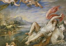 De ontvoering van (de vrouwelijke) Europa, schilderij Peter Paul Rubens.